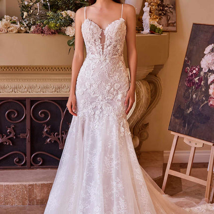 Andrea & Leo WL051 Dress Fitted Lace Wedding Mermaid Gown
