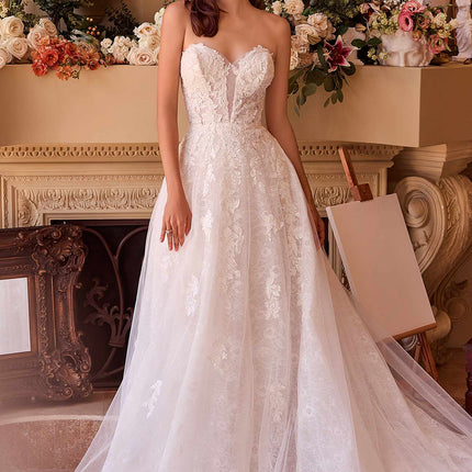 Andrea & Leo WL052 Dress Deep Sweetheart Strapless Bridal Ball Gown