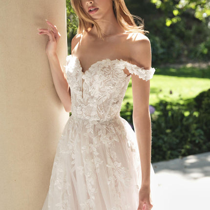Andrea & Leo WL057 Wedding A-line Gown Off Shoulder