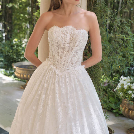 Andrea & Leo WL061 Timeless A-Line Strapless Wedding Gown