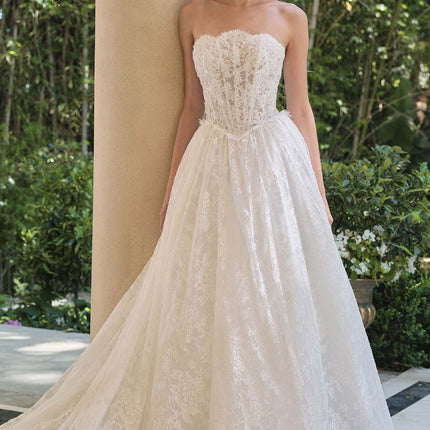 Andrea & Leo WL061 Timeless A-Line Strapless Wedding Gown