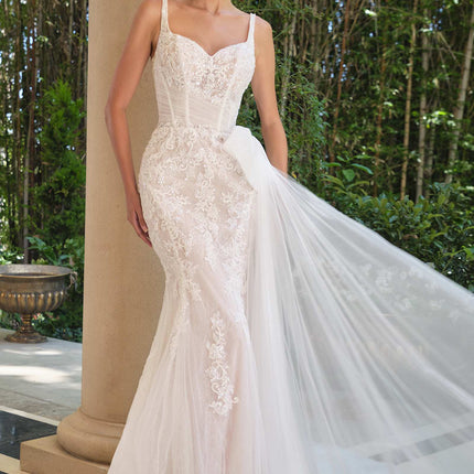 Andrea & Leo WL068 Fitted Sweetheart Embroidered Lace Mermaid Dress