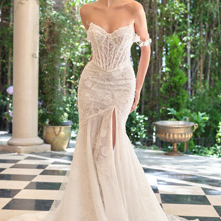 Andrea & Leo WL099 Romantic Fitted Wedding Gown Off Shoulder