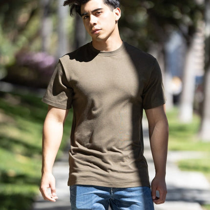 Custom Printed Men's Bamboo Viscose/Organic Cotton Short Sleeve T-Shirt