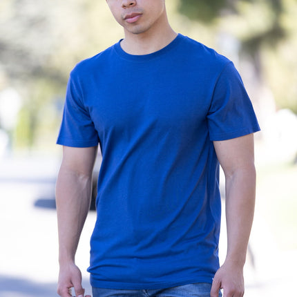 Custom Printed Men's Bamboo Viscose/Organic Cotton Short Sleeve T-Shirt