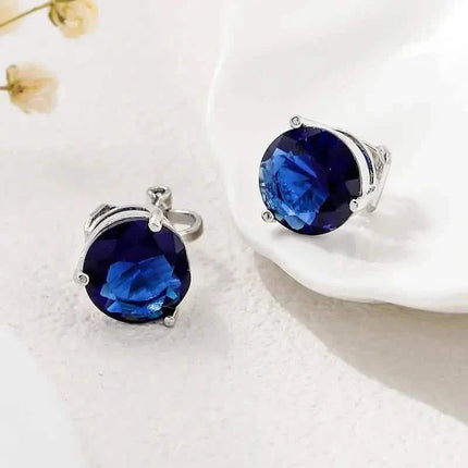 A Pair Of Unique And Stylish Zirconia Clip-on Earrings For Ladies