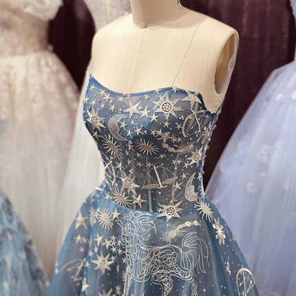 Andrea & Leo A0890 Constellation Dream Strapless Long Dress