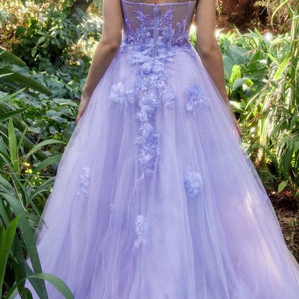 Andrea & Leo A1053 Leila A-Line Ball Gown One Shoulder