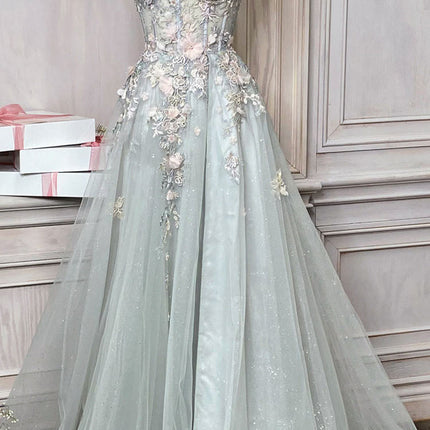 Andrea & Leo A1089 Penelope Blossom Gown with Overskirt