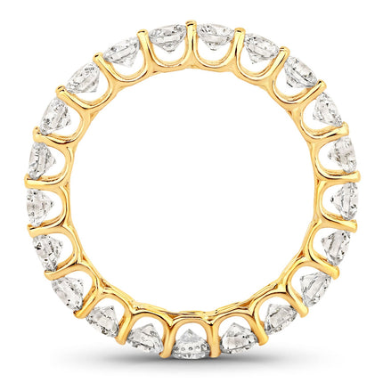 2.52 Carat Genuine Lab Grown Diamond 14K Yellow Gold Ring