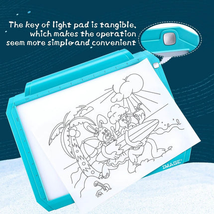 A4 Led Tracing Light Pad Box Memory Function Drawing Sketching Animation