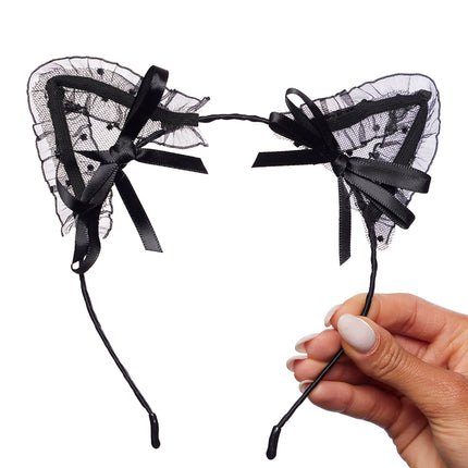 Cat Ear Headband And Choker 2-Piece Accessory Set