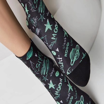 Dense Socks Conte Fantasy 913 - Moon Pattern