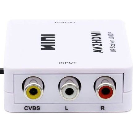 ABLEWE 1080P Mini RCA Composite CVBS Video Audio Converter Adapter