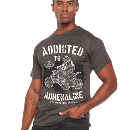 Addicted To Adrenaline Men's Bamboo Viscose/Organic Cotton Short Sleeve Graphic T-Shirt