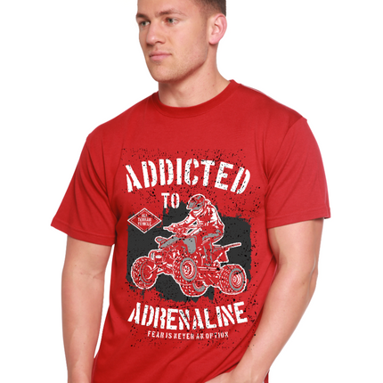 Addicted To Adrenaline Men's Bamboo Viscose/Organic Cotton Short Sleeve Graphic T-Shirt
