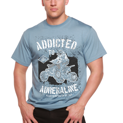 Addicted To Adrenaline Men's Bamboo Viscose/Organic Cotton Short Sleeve Graphic T-Shirt