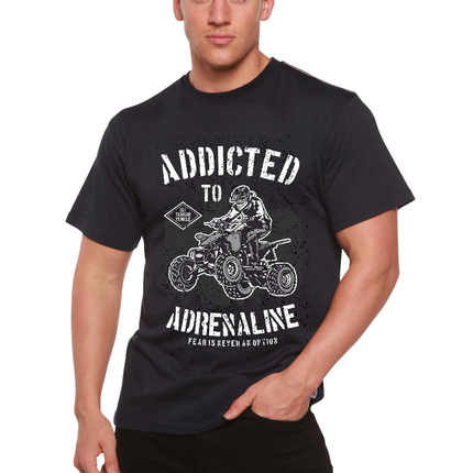 Addicted To Adrenaline Men's Bamboo Viscose/Organic Cotton Short Sleeve Graphic T-Shirt