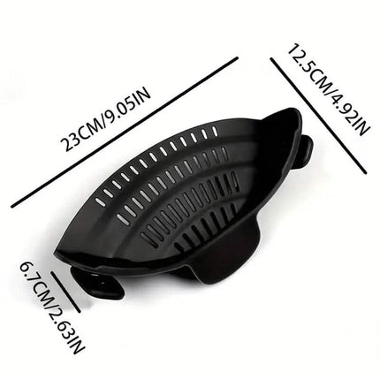 Adjustable Clip-On Strainer for Pots and Pans