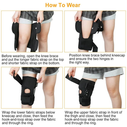 Adjustable Open Patella Compression Knee Brace