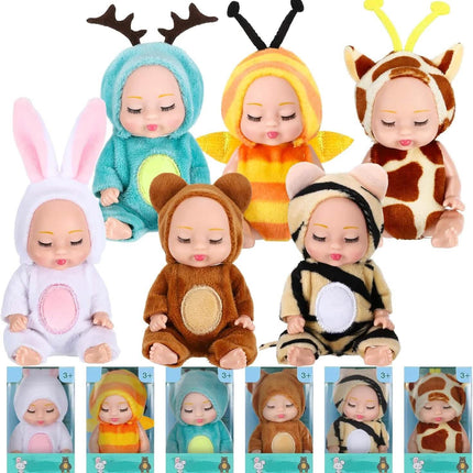 Adorable 4.3" Reborn Doll - Mini Cute Sleeping Youngsters Series