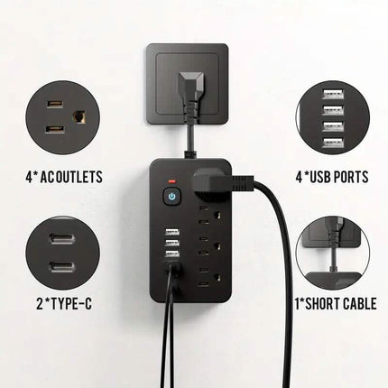 Advanced 10-in-1 Multi-Plug Power Strip