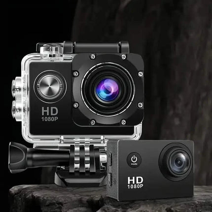 Ultra HD 1080P Action Camera – 140° Wide Angle, Fisheye Lens, LCD Display