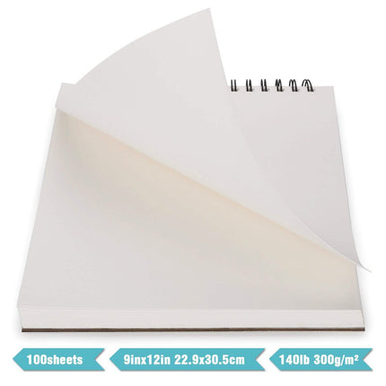 AGPtEk 12 inches 35 Sheets Watercolor Paper Pad