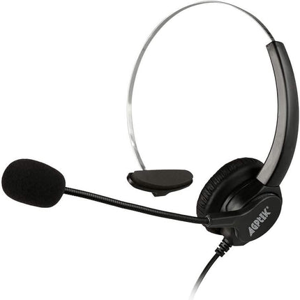 AGPtEK Call Center Hands-Free Noise Cancelling Corded Monaural Headset with Mic Mircrophone