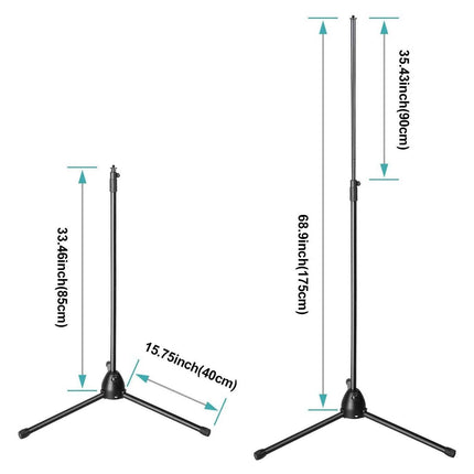 AGPtEK Condenser Microphone Stand with Non-Slip Feet