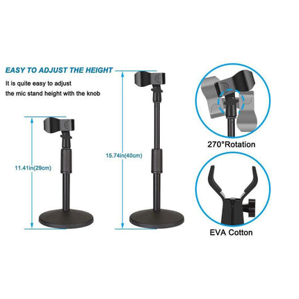 AGPtEK Desk Microphone Stand with Mic