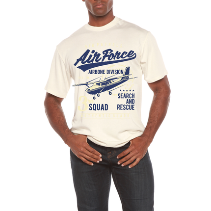 Air Force Men's Bamboo Viscose/Organic Cotton Short Sleeve Graphic T-Shirt