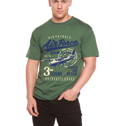 Air Force Men's Bamboo Viscose/Organic Cotton Short Sleeve Graphic T-Shirt