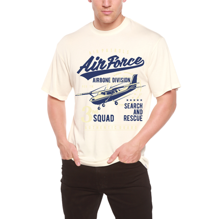 Air Force Men's Bamboo Viscose/Organic Cotton Short Sleeve Graphic T-Shirt
