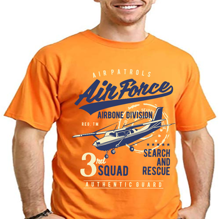 Air Force Men's Bamboo Viscose/Organic Cotton Short Sleeve Graphic T-Shirt