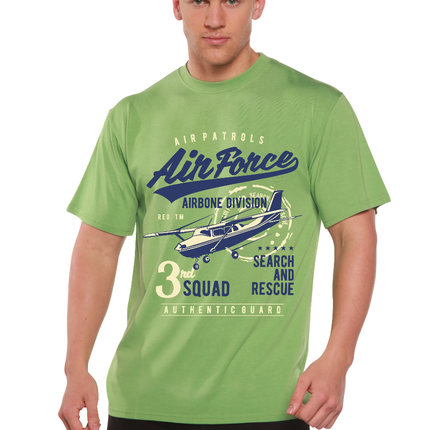 Air Force Men's Bamboo Viscose/Organic Cotton Short Sleeve Graphic T-Shirt