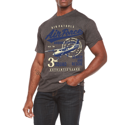 Air Force Men's Bamboo Viscose/Organic Cotton Short Sleeve Graphic T-Shirt
