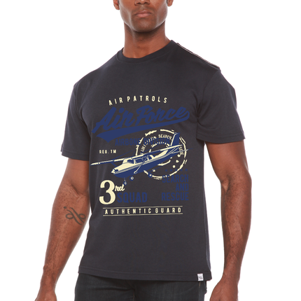 Air Force Men's Bamboo Viscose/Organic Cotton Short Sleeve Graphic T-Shirt
