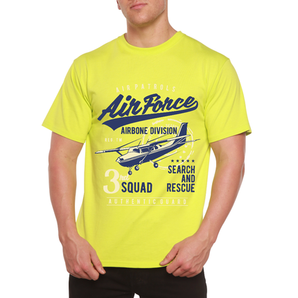 Air Force Men's Bamboo Viscose/Organic Cotton Short Sleeve Graphic T-Shirt