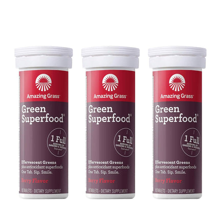 Amazing Grass Green Superfood Water Flavoring Tablet with Antioxidants and Alkalizing Greens