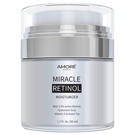 AMORÉ PARIS Retinol 2.5% High Potency Anti-Aging Moisturizer - 1.7 Fl. Oz.