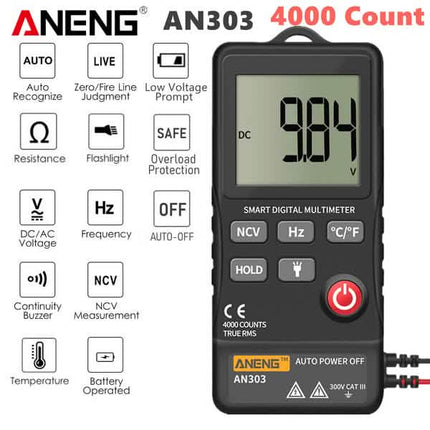 ANENG 4.7-Inch LCD Display 6000 Count AC/DC Digital Multimeter