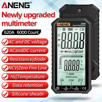 ANENG 4.7-Inch LCD Display 6000 Count AC/DC Digital Multimeter