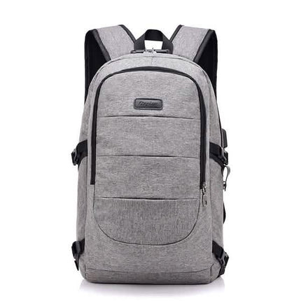 Anti Theft Waterproof Classic Backpack with USB Charging Port and Headphone Interface