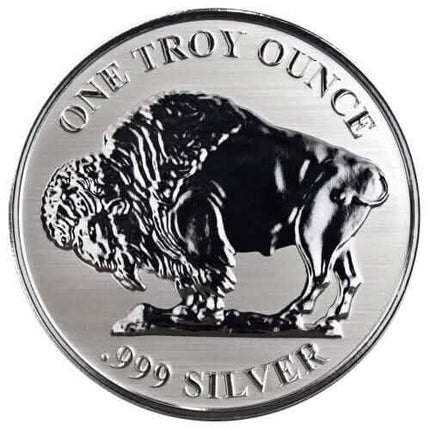 Asahi Buffalo REVERSE PROOF - 1 oz .999 Silver Round