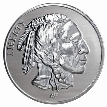 Asahi Buffalo REVERSE PROOF - 1 oz .999 Silver Round