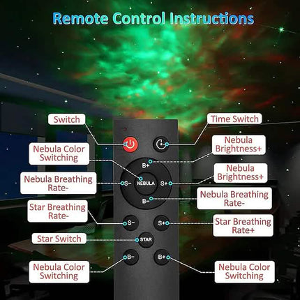 Astronaut Galaxy Starry Sky Projector with Timer Remote