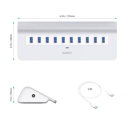 Aukey 10-Port CB-H6 USB 3.0 Hub