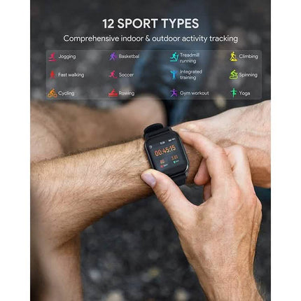AUKEY Smartwatch Fitness Tracker 12 Activity Modes IPX6 Waterproof