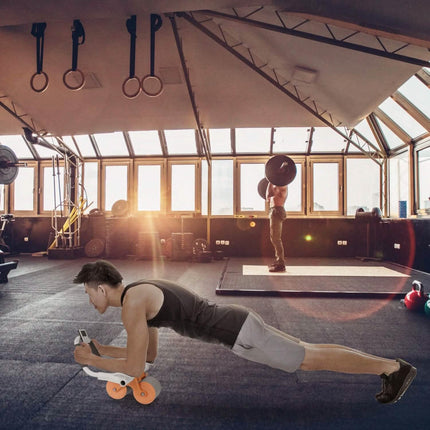 Automatic Rebound Abdominal Wheel Roller for Core Strength with Timer Kneel Pad
